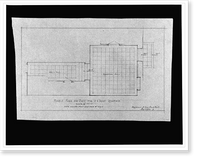 Row house for P.A. Drury, 1721 Rhode Island Avenue, Washington, D.C. Marble floor and base, Vintage Print