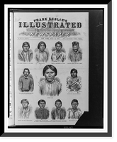 The Modoc indians.from photographs taken by C.F. sic Watkins, San Francisco, Antique Poster