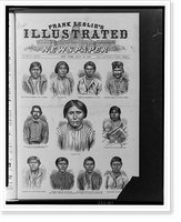 The Modoc indians.from photographs taken by C.F. sic Watkins, San Francisco, Antique Poster