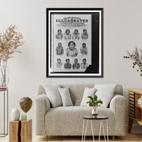 The Modoc indians.from photographs taken by C.F. sic Watkins, San Francisco, Antique Poster