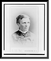 Emmeline B. Wells, women's rights advocate, head-and-shoulders portrait, facing right.C. M. Bell, Washington, D.C, Vintage Poster