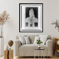 Historic Framed Print, [Wilhelm I, Emperor of Germany, in regalia, half-length portrait, facing right],  17-7/8" x 21-7/8"