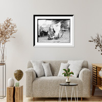 Historic Framed Print, Garden party, Governor's Island Miss Sue Spillar, Miss Kindfred, New York,  17-7/8" x 21-7/8"