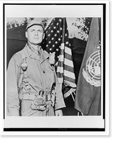 Historic Framed Print, [Lieutenant General Matthew B. Ridgway, three-quarter length portrait, standing, facing front, in uniform],  17-7/8" x 21-7/8"