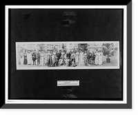 Historic Framed Print, [Unidentified group in costume with John Barrett, Director General of the Pan American Union],  17-7/8" x 21-7/8"