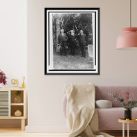 Thomas Edison, John Burroughs, and Henry Ford, full-length portrait, standing, facing front, at Edison's home in Ft. Myers, Florida, Antique Wall Art