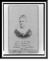 Mathilde Marchesi, head-and-shoulders portrait, facing slightly left.Barz, Antique Wall Art