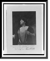 Blanche Marchesi, half-length portrait, facing left.J. Pursey, Edinburgh, Vintage Print