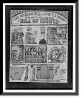 The American Civil Liberties Union : illustrated guide to the Bill of Rights, Vintage Poster