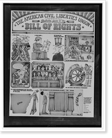 The American Civil Liberties Union : illustrated guide to the Bill of Rights, Vintage Poster