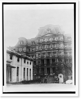 The State, War and Navy Bldg. showing the damaged Executive Offices - the President's office is directly over the entrance to the 2nd floor, Antique Wall Art