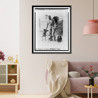 Historic Framed Print, The White House dogs King Tut, Whoopie, and Englehurst Gillette,  17-7/8" x 21-7/8"