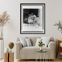 Mrs. Coolidge gets a basket of flowers and a kiss, Historic Reproduction