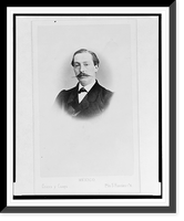 Head-and-shoulders portrait of a man with handlebar mustache, facing front, Historic Reproduction