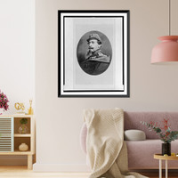 Historic Framed Print, [Napoleon III, head-and-shoulders portrait, facing left],  17-7/8" x 21-7/8"