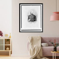 Historic Framed Print, [General F&eacute;lix Charles Douay, half-length portrait, facing front],  17-7/8" x 21-7/8"