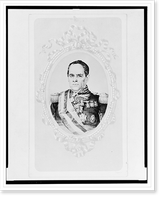 Historic Framed Print, [Antonio Lopez de Santa Anna, head-and-shoulders portrait, facing front],  17-7/8" x 21-7/8"