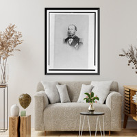Historic Framed Print, [Maximilian, Emperor of Mexico, head-and-shoulders portrait, facing front, in Trieste, Austria (now Italy)],  17-7/8" x 21-7/8"