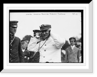 Admiral Goodrich receiving wireless telephone, Antique Print