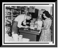 Historic Framed Print, Banana marketing. End of the line,  17-7/8" x 21-7/8"