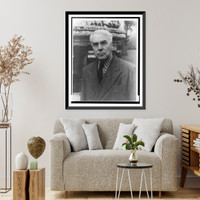 Historic Framed Print, [Portrait of Dr. Albert C. Barnes, Barnes foundation, Merion],  17-7/8" x 21-7/8"