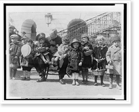 Edgar E. Porter, one of the White House policeman, was detailed to care for the lost and strayed children during the Easter egg rolling at the White House today, Antique Print