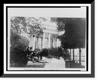 Placing Holland bay trees on the west wing of the White House for the summer season Classic, Vintage Poster
