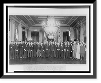 Forty delegates from European countries passing through Washington on their way to attend the American Legion Convention at New Orleans are entertained at the White House by President Harding Ant