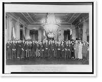 Forty delegates from European countries passing through Washington on their way to attend the American Legion Convention at New Orleans are entertained at the White House by President Harding Ant