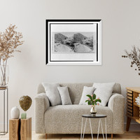 Historic Framed Print, Echo Point and Rattlesnake Mountains,  17-7/8" x 21-7/8"