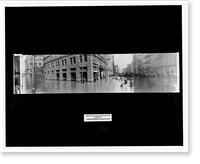 Fifth & Liberty Sts. flood of 1907, Vintage Wall Art