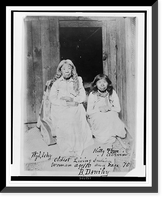 Oldest living Indian woman age 110 and niece 70.B. Danihy, Antique Print