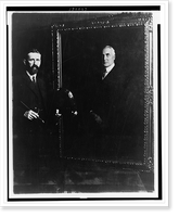 E. Hodgson Smart and his painting of Mr. Harding made from life, Vintage Print