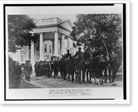 Historic Framed Print, Body of the late President Harding leaving the White House,  17-7/8" x 21-7/8"
