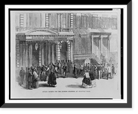 Historic Framed Print, Buying tickets for the Dickens readings at Steinway Hall,  17-7/8" x 21-7/8"