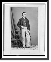 Historic Framed Print, [Full-length portrait of a man, standing, facing front],  17-7/8" x 21-7/8"