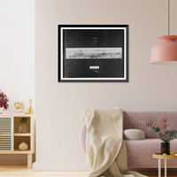 Miami's Bay Front Park and Biscayne Bay with skyline of Miami Beach in distance, Vintage Wall Art