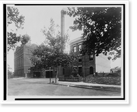 Exterior view of the National Capitol Brewing Company building, Washington, D.C, Vintage Poster