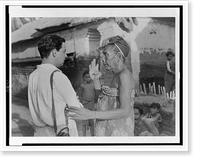Miguel Covarrubias talking to an elderly Balinese woman Classic, Vintage Print