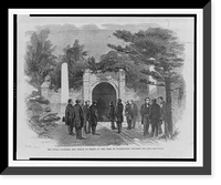 Historic Framed Print, His Royal Highness the Prince of Wales at the tomb of Washington, October 1860,  17-7/8" x 21-7/8"