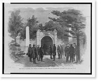 Historic Framed Print, His Royal Highness the Prince of Wales at the tomb of Washington, October 1860,  17-7/8" x 21-7/8"