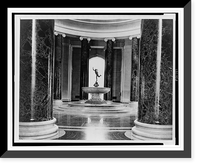 Historic Framed Print, Fountain in the rotunda of the National Gallery of Art, Washington, D.C.,  17-7/8" x 21-7/8"