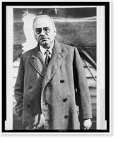 Alfred Adler, three-quarter length portrait, standing, facing front, as he arrives in New York on the S.S. Statendam, Antique Print