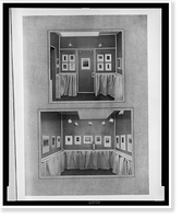 The little galleries of the Photo-Secession, two interior views of exhibit, Vintage Wall Art