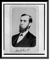Historic Framed Print, [John G. Hall, head-and-shoulders portrait, facing left],  17-7/8" x 21-7/8"