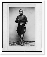Historic Framed Print, [Major Sidney Coolidge, U.S.A., in uniform, full-length portrait, facing front],  17-7/8" x 21-7/8"