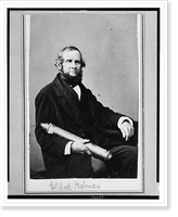 Eldad Holmes, New York City merchant, half-length portrait, seated holding a telescope(?), facing right, Vintage Print