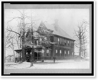 Historic Framed Print, Home of Prof. Scarborough, Wilberforce, Ohio,  17-7/8" x 21-7/8"