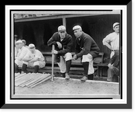 Grover Cleveland Alexander & manager Pat Moran; in background are Joe Oeschger, Possum Whitted, & Milt Stock, Philadelphia NL (baseball), Vintage Print