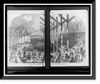 The Republicans in nominating convention in their wigwam at Chicago, May 1860, Historic Print